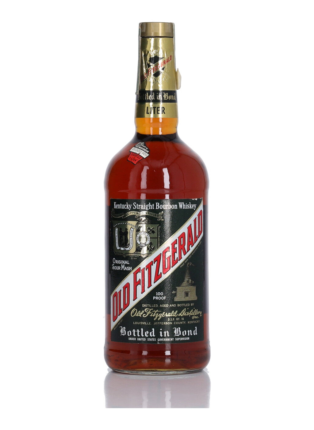 View full screen - View 1 of Lot 147. Old Fitzgerald 100 Proof 1980 (1 Bottle Litre).