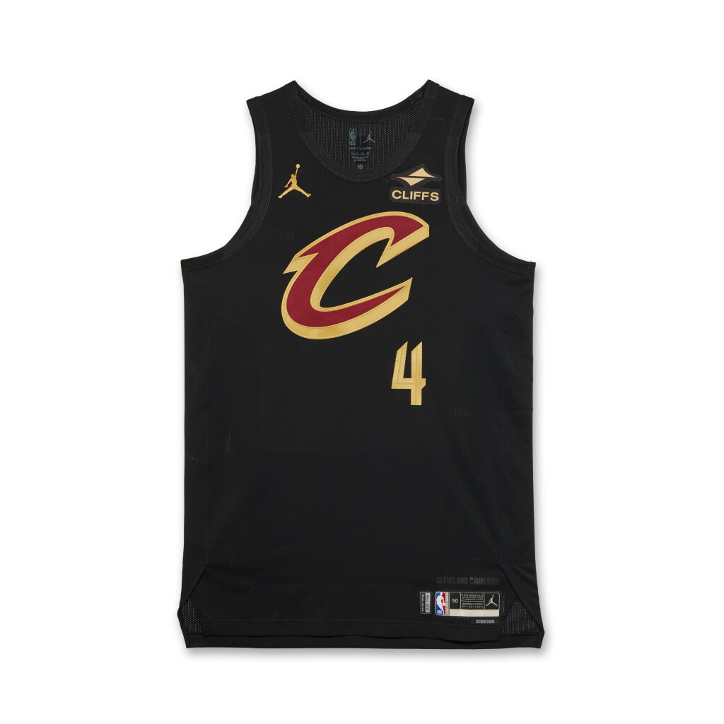 View full screen - View 1 of Lot 126. Evan Mobley Cleveland Cavaliers 2024-2025 Game Issued Statement Edition Jersey .