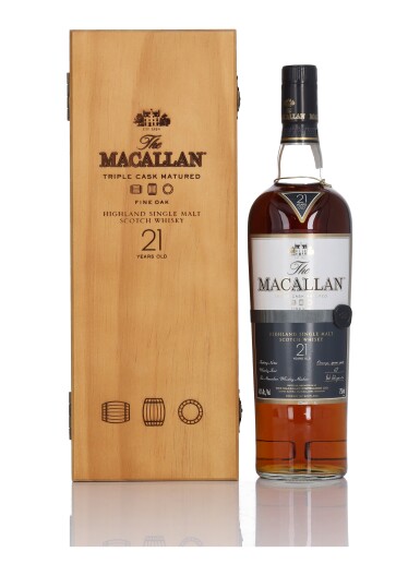View full screen - View 1 of Lot 13. The Macallan 21 Year Old Fine Oak 43.0 abv NV (1 Bottle 75cl).