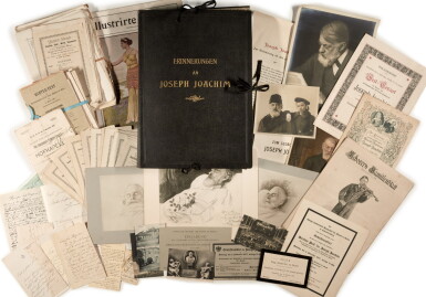 View full screen - View 1 of Lot 50. J. Joachim. Collection of Joachim memorabilia, mostly late C19th to early C20th.