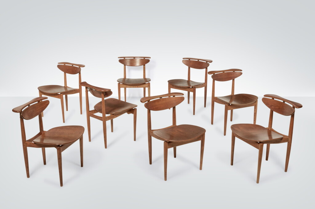 View full screen - View 1 of Lot 86. Set of Eight Dining Chairs.