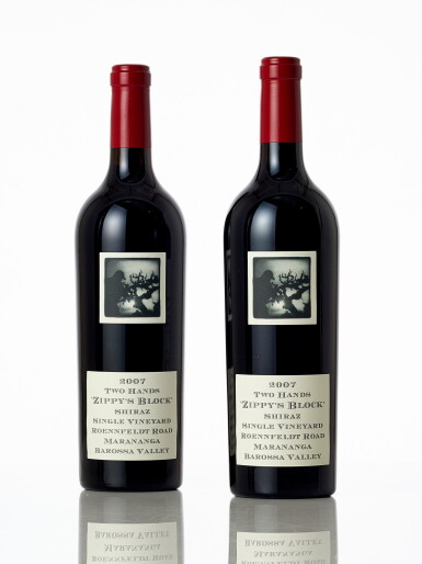 View full screen - View 1 of Lot 4323. Two Hands Wines Zippy's Block Shiraz 2007 (24 BT).