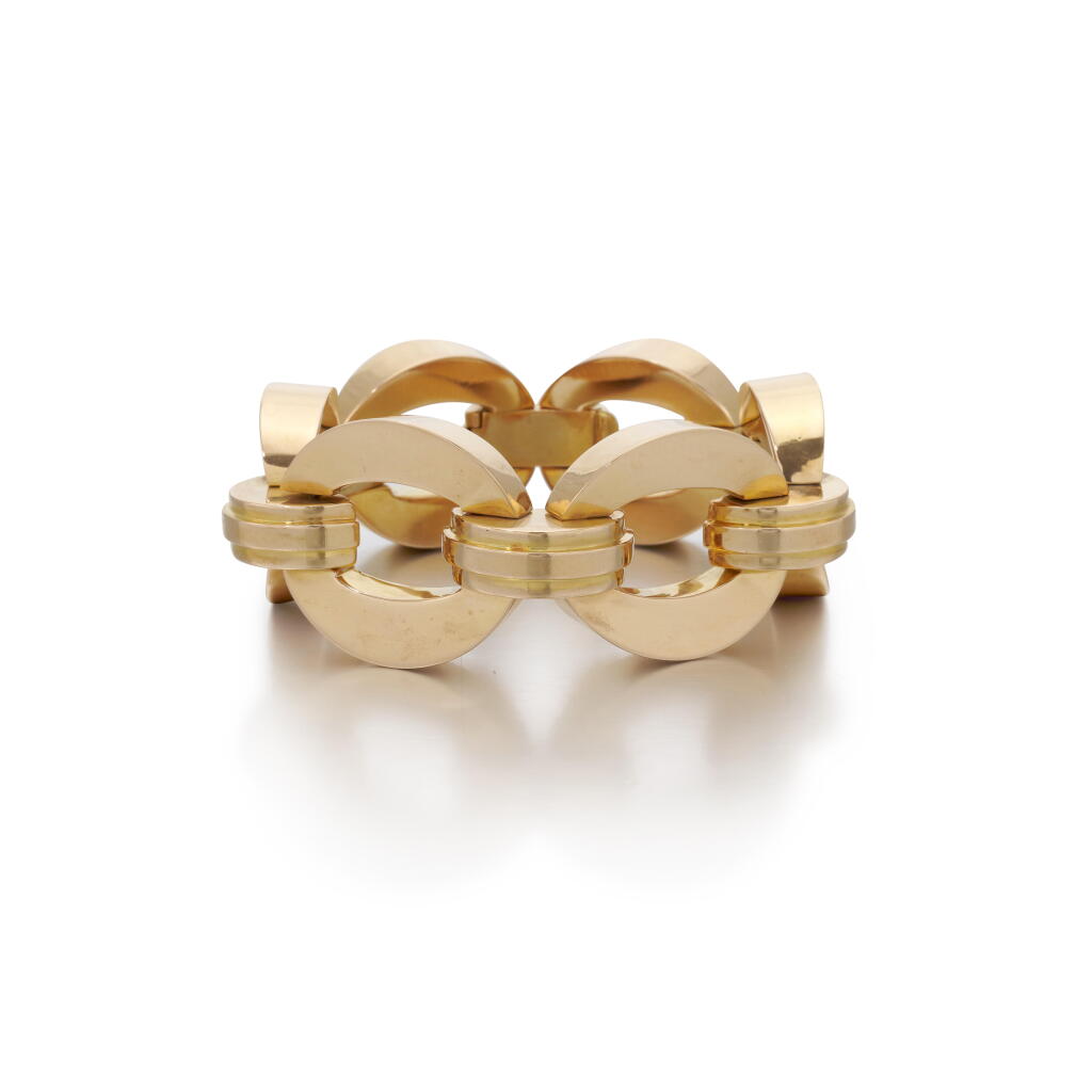 View full screen - View 1 of Lot 66. Pink gold bracelet | Bracciale in oro rosa .