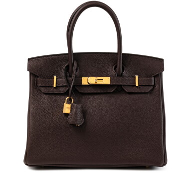 View full screen - View 1 of Lot 672. Ebene Togo Birkin 30 Gold Hardware, 2025.