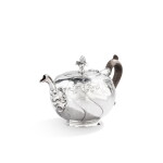 A German silver teapot, by Jacob Barthels, Hamburg, 1752-1769