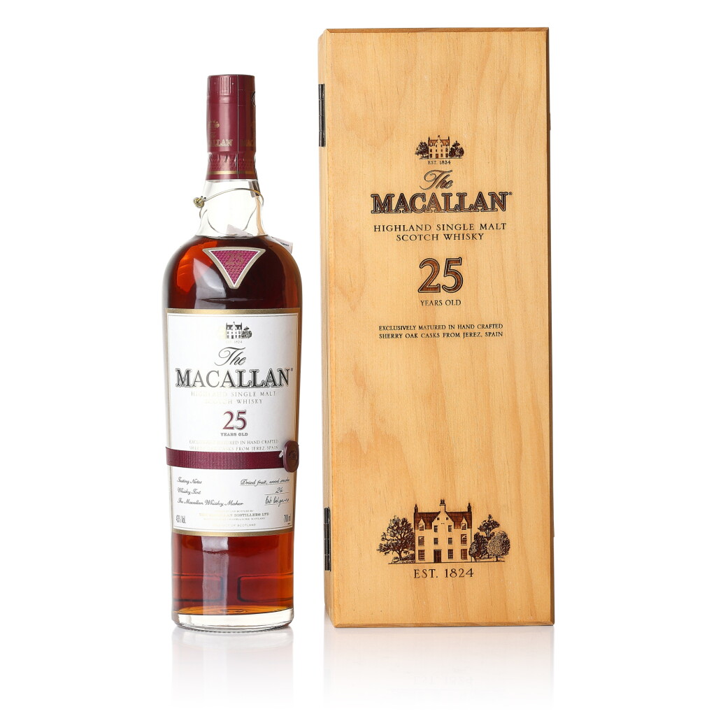 View full screen - View 1 of Lot 3224. The Macallan 25 Year Old Sherry Oak 43.0 abv NV (1 BT70).