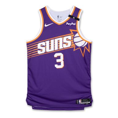 View full screen - View 1 of Lot 67. Bradley Beal Phoenix Suns 2024-2025 Game Worn Icon Edition Jersey .