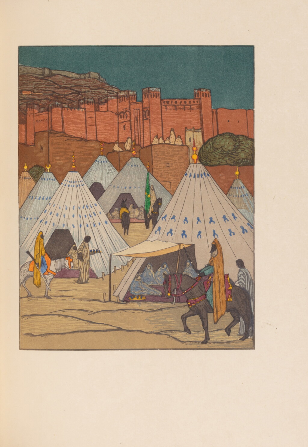 View full screen - View 1 of Lot 139. Marrakech ou les Seigneurs de L'Atlas. Lyon, 1924. Reliure mosaïquée de Cretté..