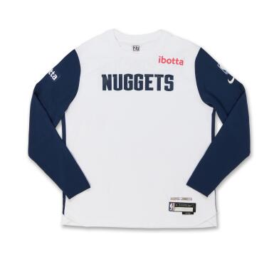 View full screen - View 1 of Lot 84. Jamal Murray Denver Nuggets 2025 NBA Playoffs Western Conference Semifinals Game Worn City Edition Warmup Top | Game 6 | Matched to 2 Playoff Games | 43 Points.