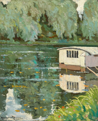View full screen - View 1 of Lot 104. Bateaux lavoir sur la seine.