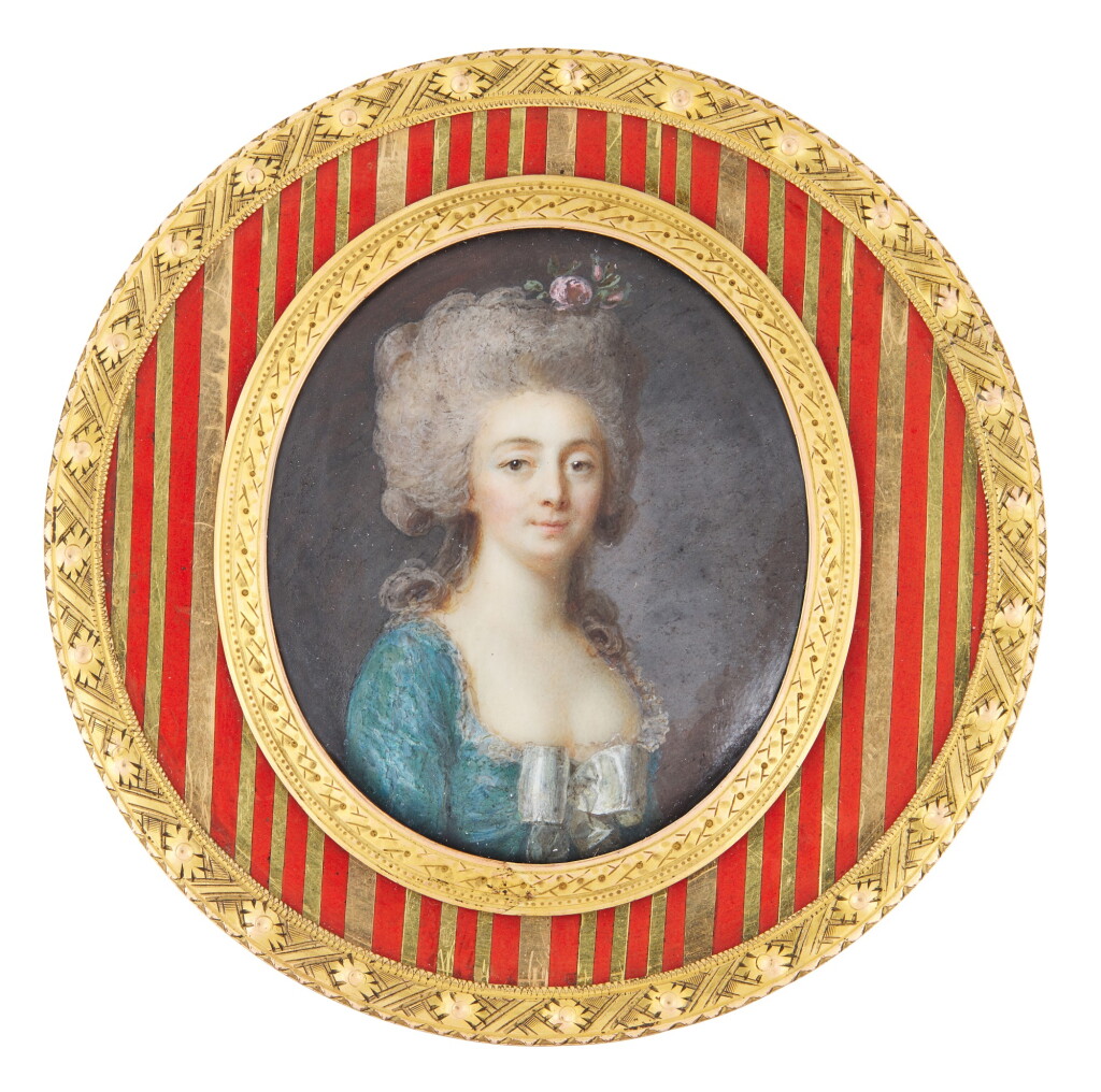 View full screen - View 1 of Lot 140. Portrait of a lady, circa 1785.
