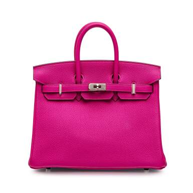 View full screen - View 1 of Lot 9. Rose Pourpre Birkin 25cm in Togo Leather with Palladium Hardware, 2017 | 愛馬仕 | L3紫玫色Togo小牛皮25公分柏金包,附鍍鈀金屬件, 2017.