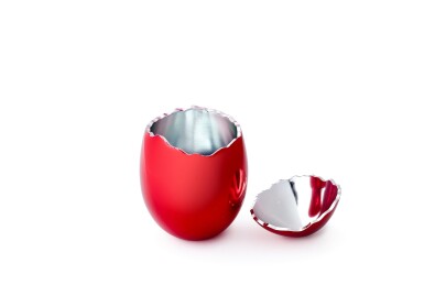 View full screen - View 1 of Lot 9033. 傑夫・昆斯 Jeff Koons | 裂開的蛋(紅色) Cracked Egg (Red).