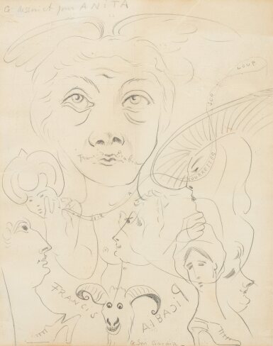 View full screen - View 1 of Lot 51. Ce dessin est pour Anita.