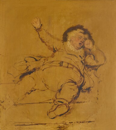 View full screen - View 1 of Lot 205. Falstaff Awaking, a sketch.