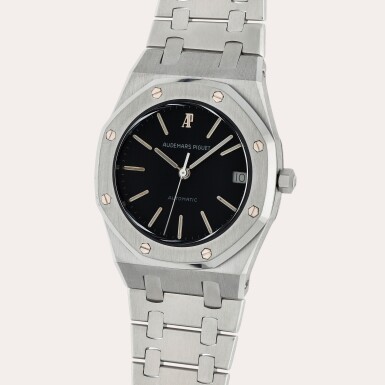 View full screen - View 1 of Lot 249. Royal Oak, Reference 4100ST | A stainless steel wristwatch with date and bracelet | Circa 1979.