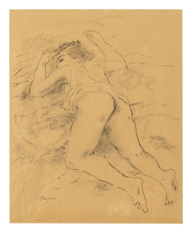 View full screen - View 1 of Lot 39. JULES PASCIN | NU ALLONGÉ.