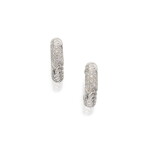 Pair of Gold and Diamond 'Spiga' Earclips