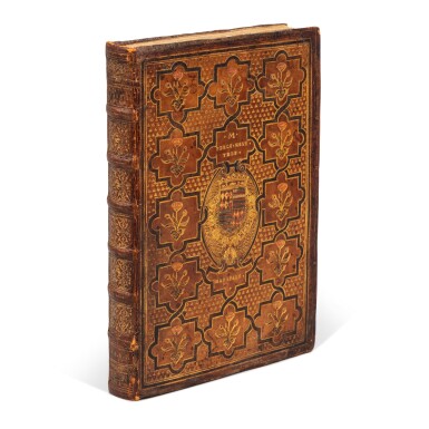 View full screen - View 1 of Lot 15. Billon, Le fort inexpugnable de l'honneur, Paris, 1555, Parisian calf gilt for Peter Ernst, Graf von Mansfeld.