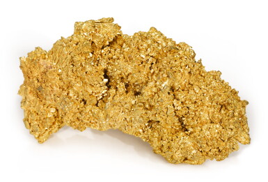 View full screen - View 1 of Lot 58. A CRYSTALLINE GOLD SPECIMEN.