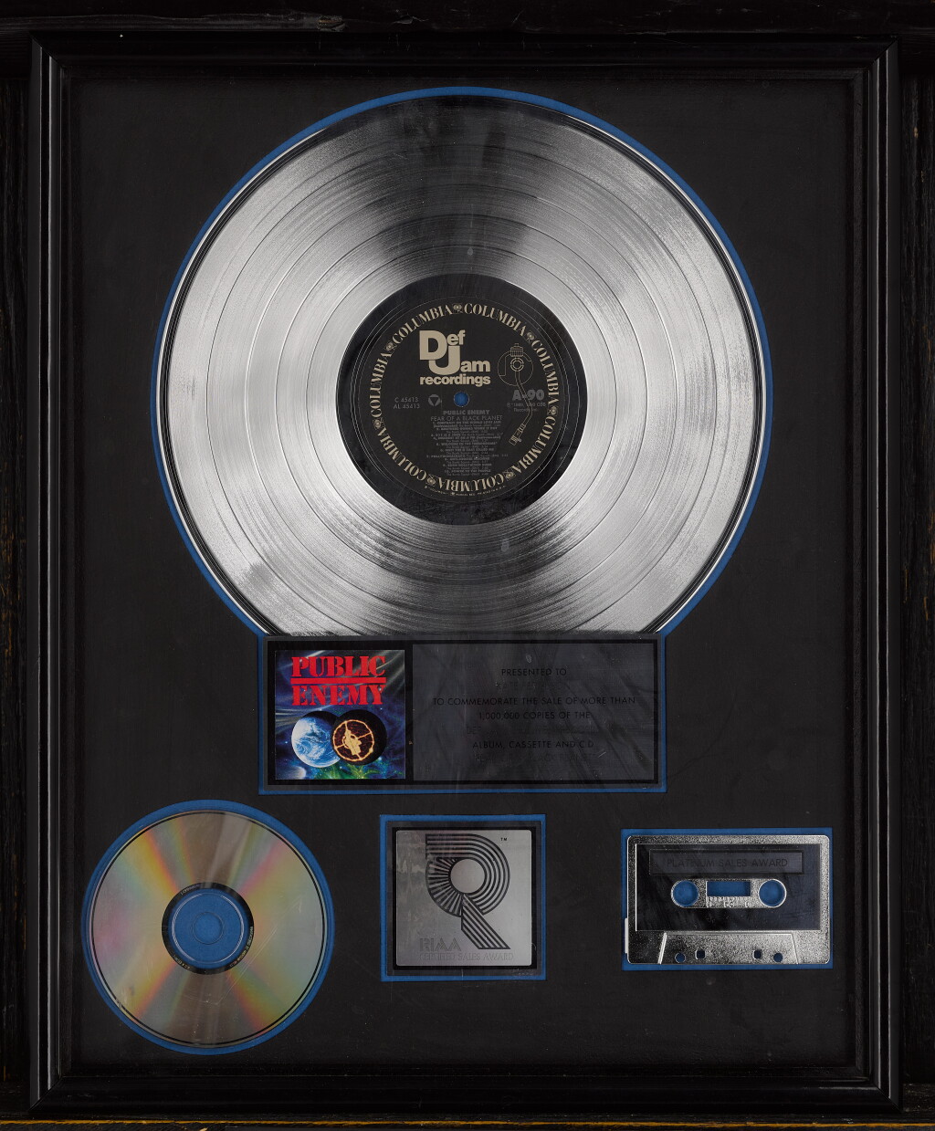 View full screen - View 1 of Lot 43. “Fear of a Black Planet” platinum record plaque.
