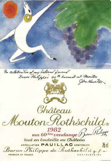 View full screen - View 1 of Lot 40. Château Mouton Rothschild 1982 (2 BT).