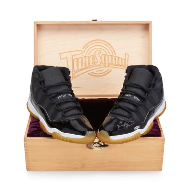 View full screen - View 1 of Lot 1. Michael Jordan Signed ‘Player Sample’ Deadstock Air Jordan 11 ‘Space Jam’ | Size 13.