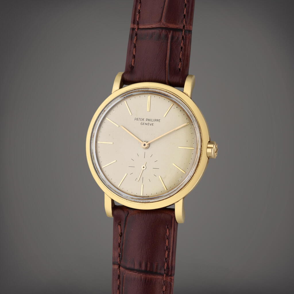View full screen - View 1 of Lot 156. Reference 3429 | A yellow gold automatic wristwatch, Circa 1960.
