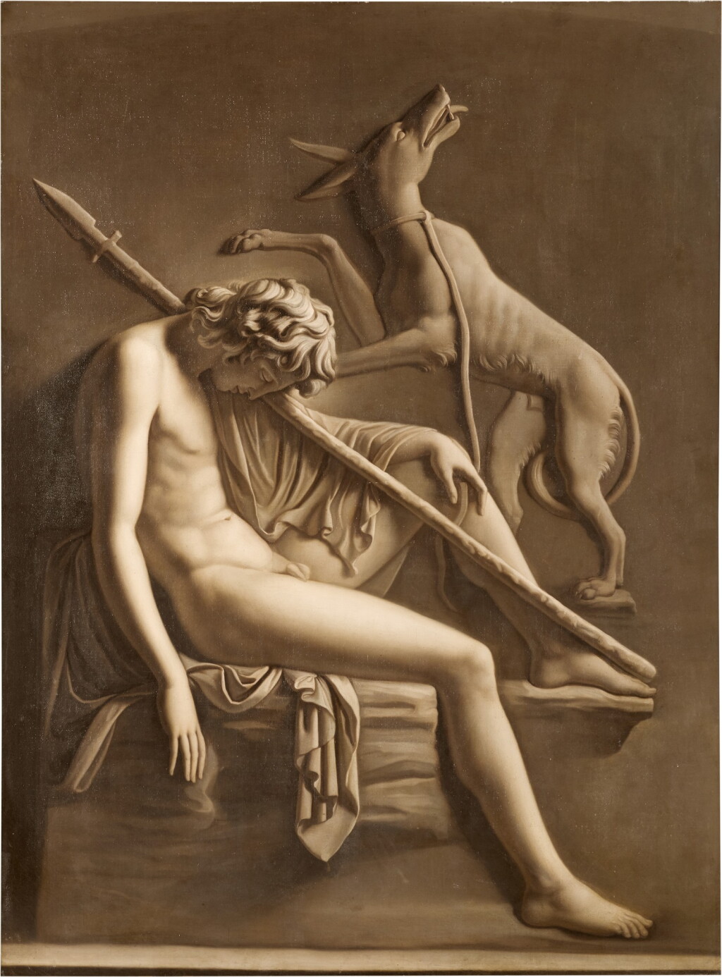 View full screen - View 1 of Lot 8. Endymion sleeping with his dog beside him.