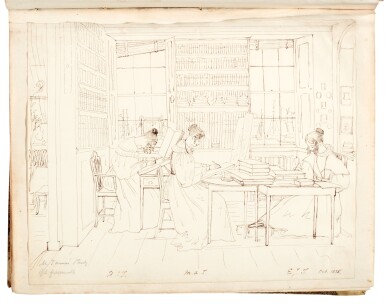 View full screen - View 1 of Lot 249. Dawson Turner family | albums of etchings and sketches, 19th century, with The Turner Family, 1907.