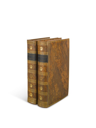 View full screen - View 1 of Lot 100. LEWIS, MERIWETHER, AND WILLIAM CLARK | History of the Expedition Under the Command of Captains Lewis and Clark, to the Sources of the Missouri, thence across the Rocky Mountains and down the River Columbia to the Pacific Ocean. Philadelphia: Bradford and Inskeep, 1814.