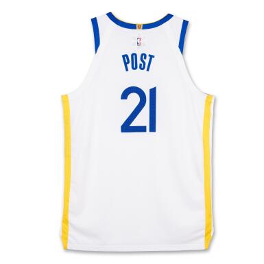 View full screen - View 1 of Lot 48. Quinten Post ‘Christmas Day’ Golden State Warrior 2025-2026 Game Worn Association Edition Jersey.