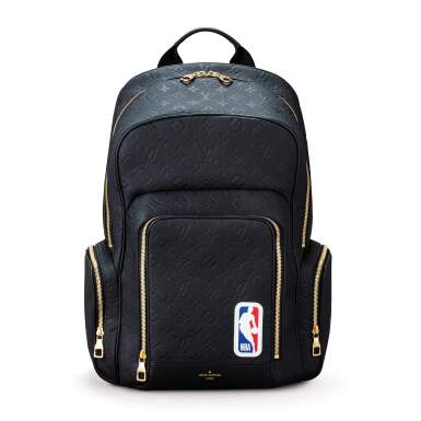 View full screen - View 1 of Lot 115. Black Empreinte Ball Grain Leather NBA Backpack Gold Hardware, 2020.