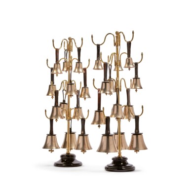 View full screen - View 1 of Lot 9. A Set of Twenty-Four English Brass Musical Handbells.