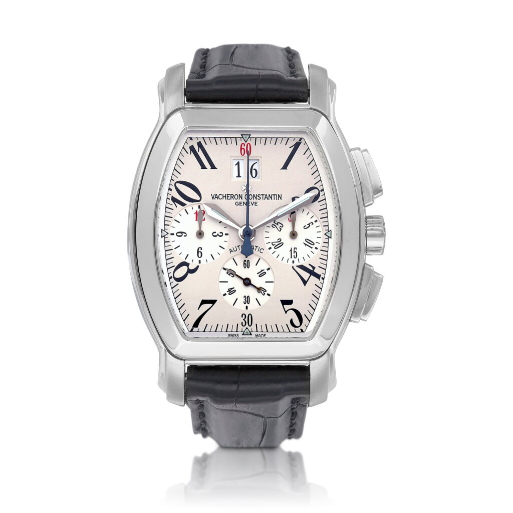 View full screen - View 1 of Lot 8225. Royal Eagle, Reference 49145/000A-8970 | A stainless steel chronograph wristwatch with date, Circa 2000 | 江詩丹頓 | Royal Eagle 型號49145/000A-8970 | 精鋼計時腕錶,備日期顯示,約2000年製.