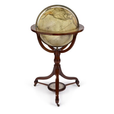 View full screen - View 1 of Lot 536. A Regency Eighteen Inch Terrestrial Globe by Cary, Dated 1816.