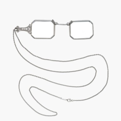 View full screen - View 1 of Lot 459. Diamond Lorgnette .