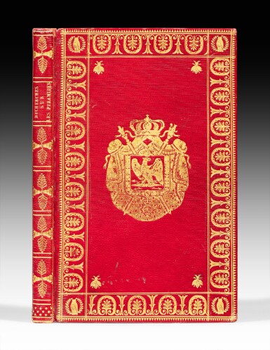 View full screen - View 1 of Lot 59. Nouvelles recherches... Paris, 1812. Exemplaire de présent aux armes de Napoléon Ier.