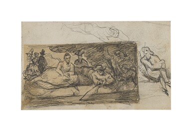 View full screen - View 1 of Lot 58. PAUL CÉZANNE | ÉTUDE POUR "LA PARTIE DE PÊCHE".