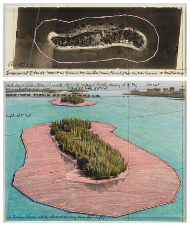 View full screen - View 1 of Lot 414. Surrounded Islands, Project for Biscayne Bay, Greater Miami, Florida.