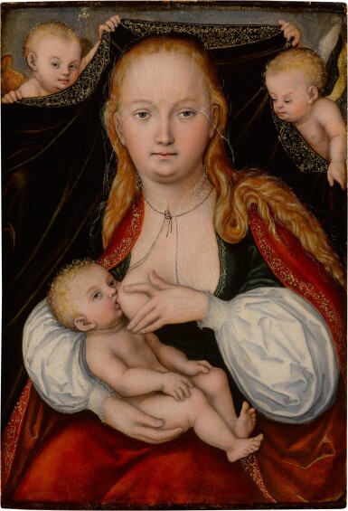View full screen - View 1 of Lot 16. Madonna and Child with angels.