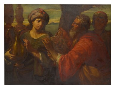 View full screen - View 1 of Lot 78. LORENZO PASINELLI | REBECCA AND ELIEZER AT THE WELL.