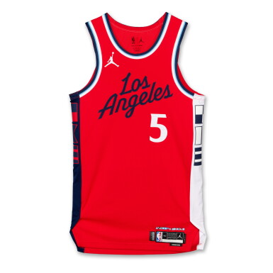 View full screen - View 1 of Lot 131. Bones Hyland Los Angeles Clippers 2024-2025 Emirates NBA Cup Game Issued Statement Edition Jersey .