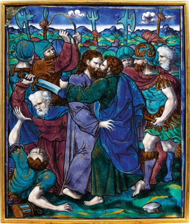 View full screen - View 1 of Lot 22. FRENCH, LIMOGES, MID-16TH CENTURY, ATTRIBUTED TO PIERRE REYMOND (ACTIVE BETWEEN 1537 AND 1578) | THE KISS OF JUDAS /THE ARREST OF JESUS.