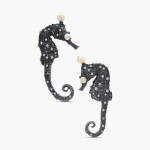 Pair of Silver, Gold, Seed Pearl and Diamond Earclips