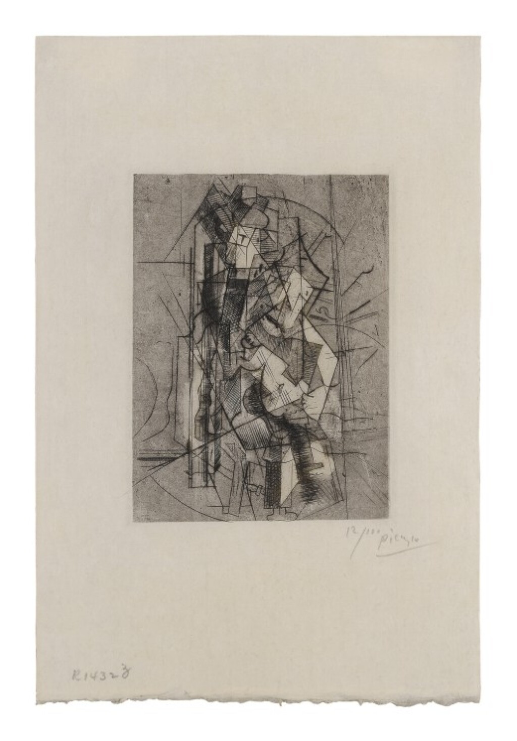 View full screen - View 1 of Lot 330. L'Homme à la guitare (Bloch 30).
