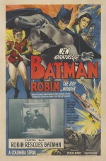 BATMAN AND ROBIN CHAPTER 5: ROBIN RESCUES BATMAN (1949) POSTER, US