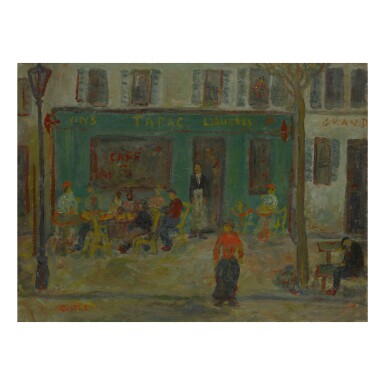 View full screen - View 1 of Lot 72. MOSHE ELAZAR CASTEL | PARISIAN STREET SCENE.
