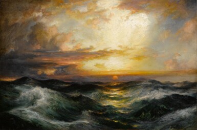 View full screen - View 1 of Lot 51. Setting Sun at Sea.