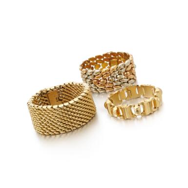 View full screen - View 1 of Lot 77. Three bracelets (Tre bracciali).